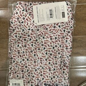 Rhoback White and Red Patterned Polo Shirt